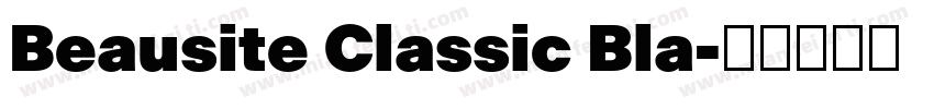 Beausite Classic Bla字体转换